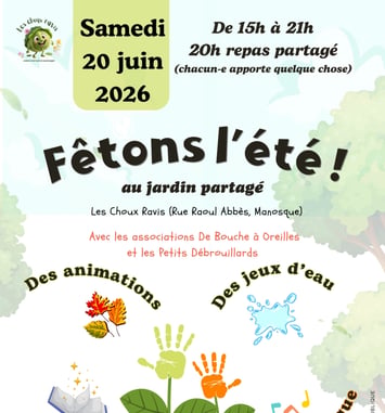 Fêtons l'été au jardin partagé !