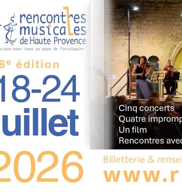Rencontres Musicales de Haute Provence 2026 affiche