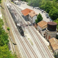 Train des Pignes historique et locomotive à vapeur
