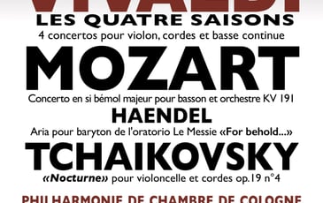 Concert — Philharmonie de Chambre de Cologne