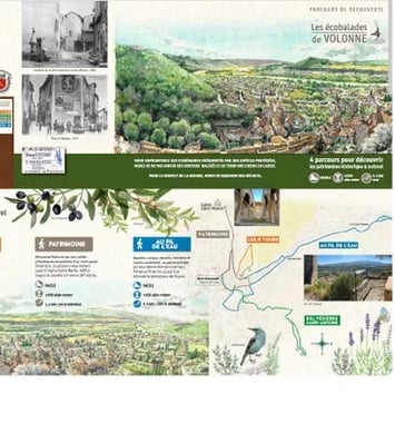 Randonnée autour des 4 écobalades autour du patrimoine bâti et naturel avec le Géoparc Unesco
