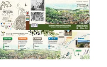 Randonnée autour des 4 écobalades autour du patrimoine bâti et naturel avec le Géoparc Unesco