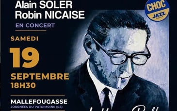 Concert jazz Alain Soler et Robin Nicaise
