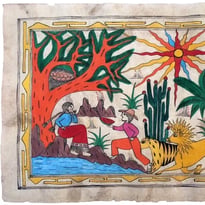 Découverte de l'exposition et du récit « Le Tigre et la Lionne » : Empreintes des Nahualts et des Espagnols du Mexique
